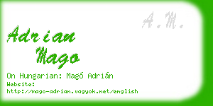 adrian mago business card